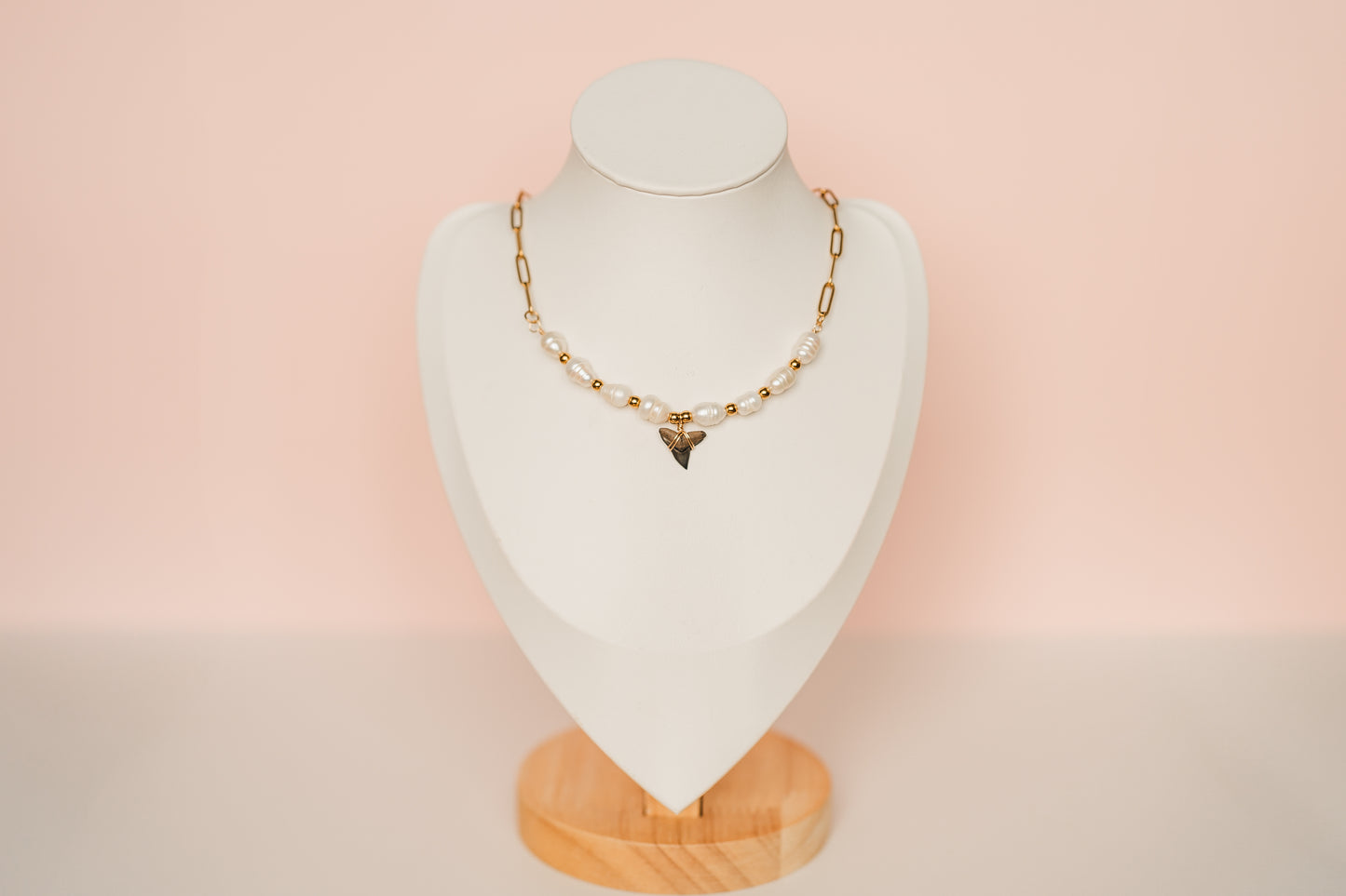 Camilla | Waterproof Shark Tooth Pearl Necklace