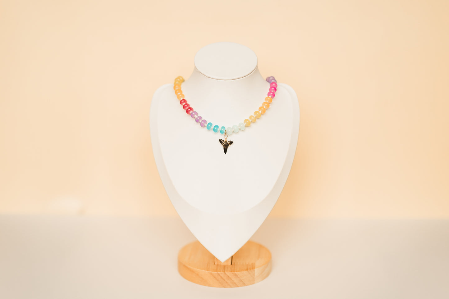 Auggie | Beaded Shark Tooth Necklace
