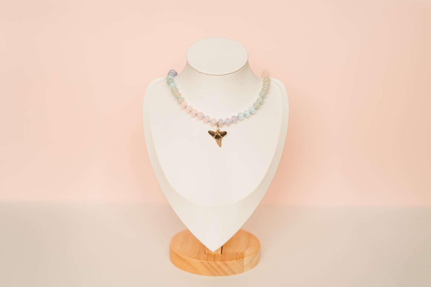 Auggie | Beaded Shark Tooth Necklace