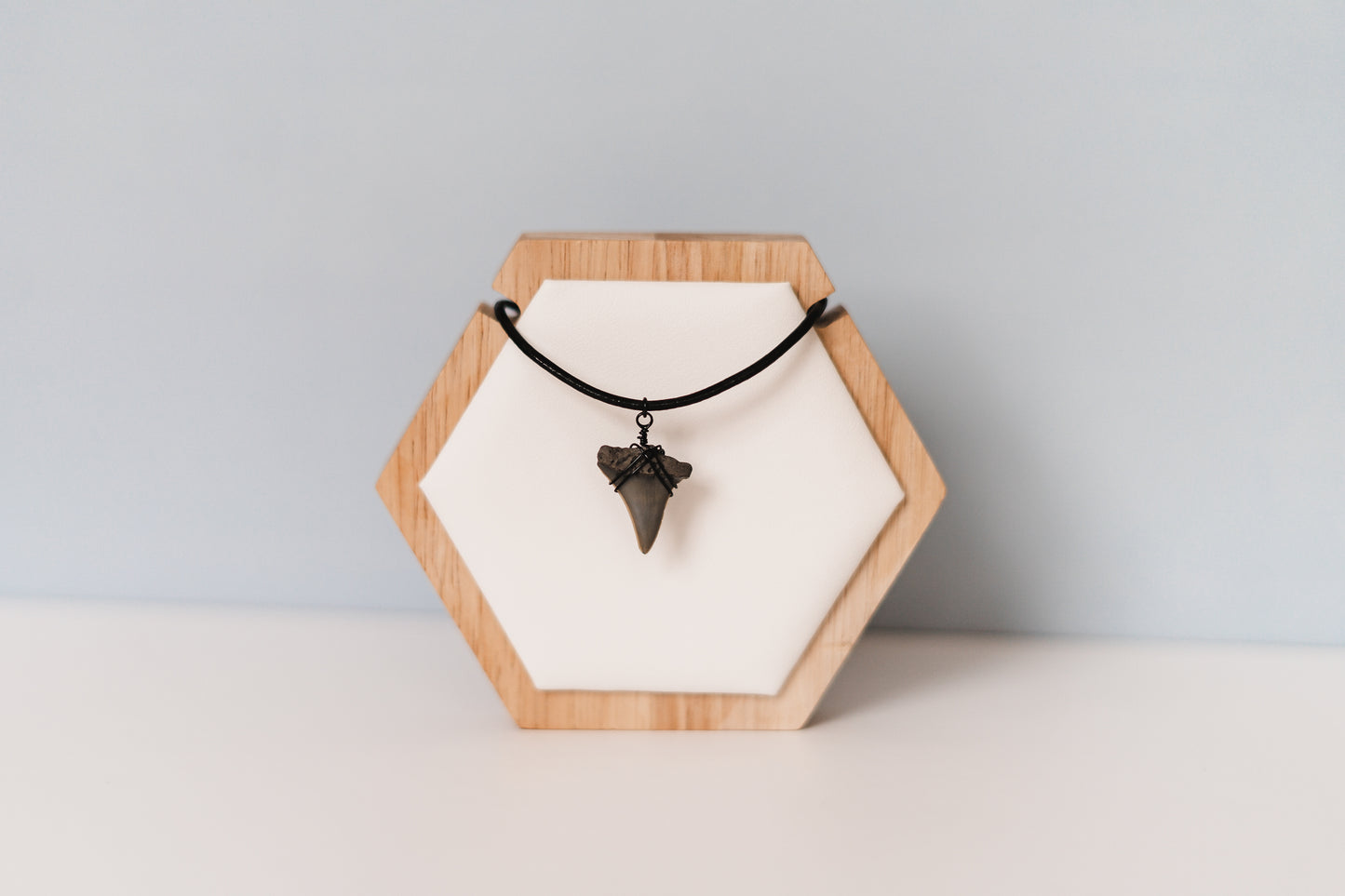 Carbon Men's Shark Tooth Necklace | Waterproof -- Always Augustine