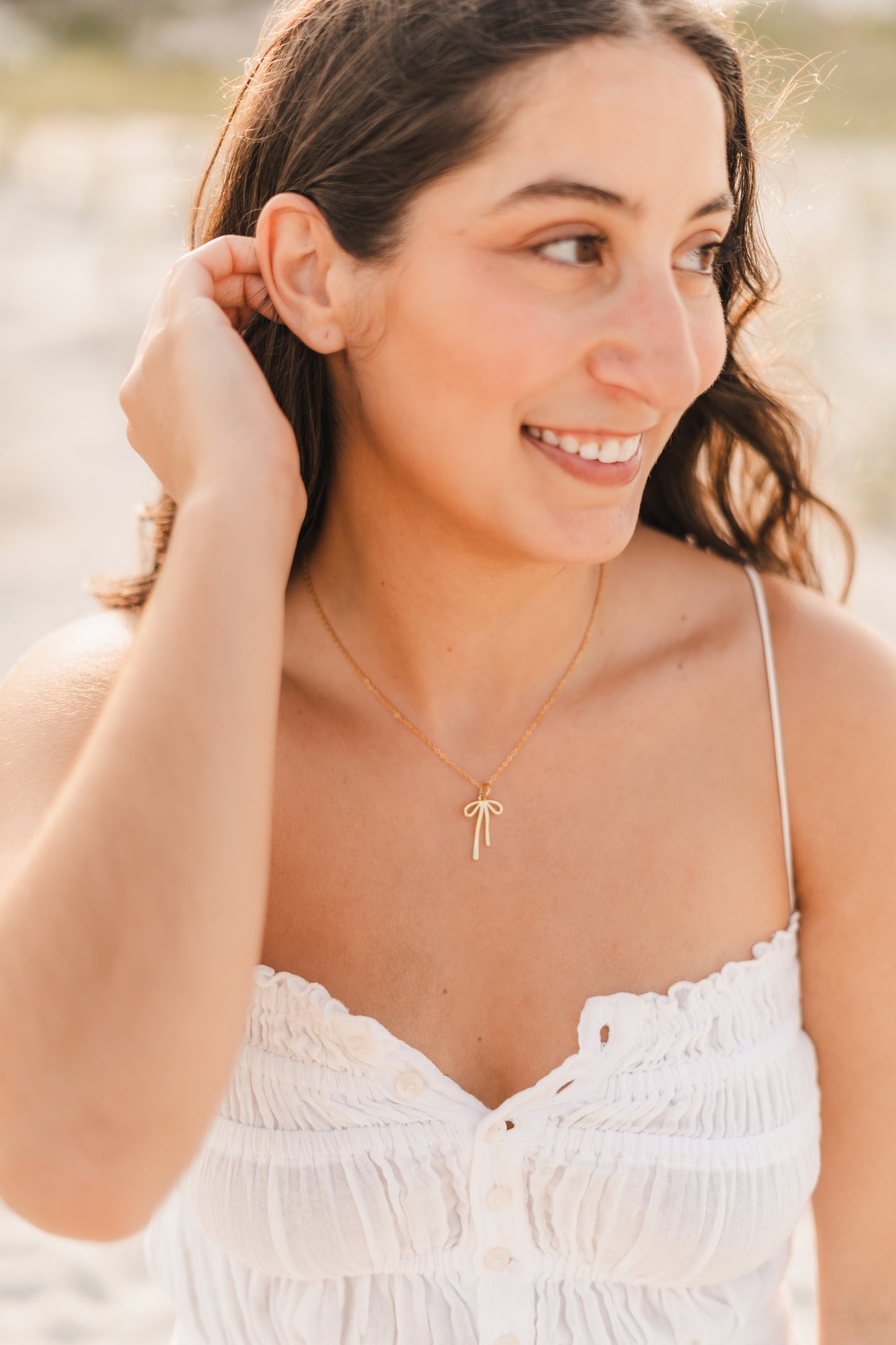 Gwen | Waterproof Bow Necklace
