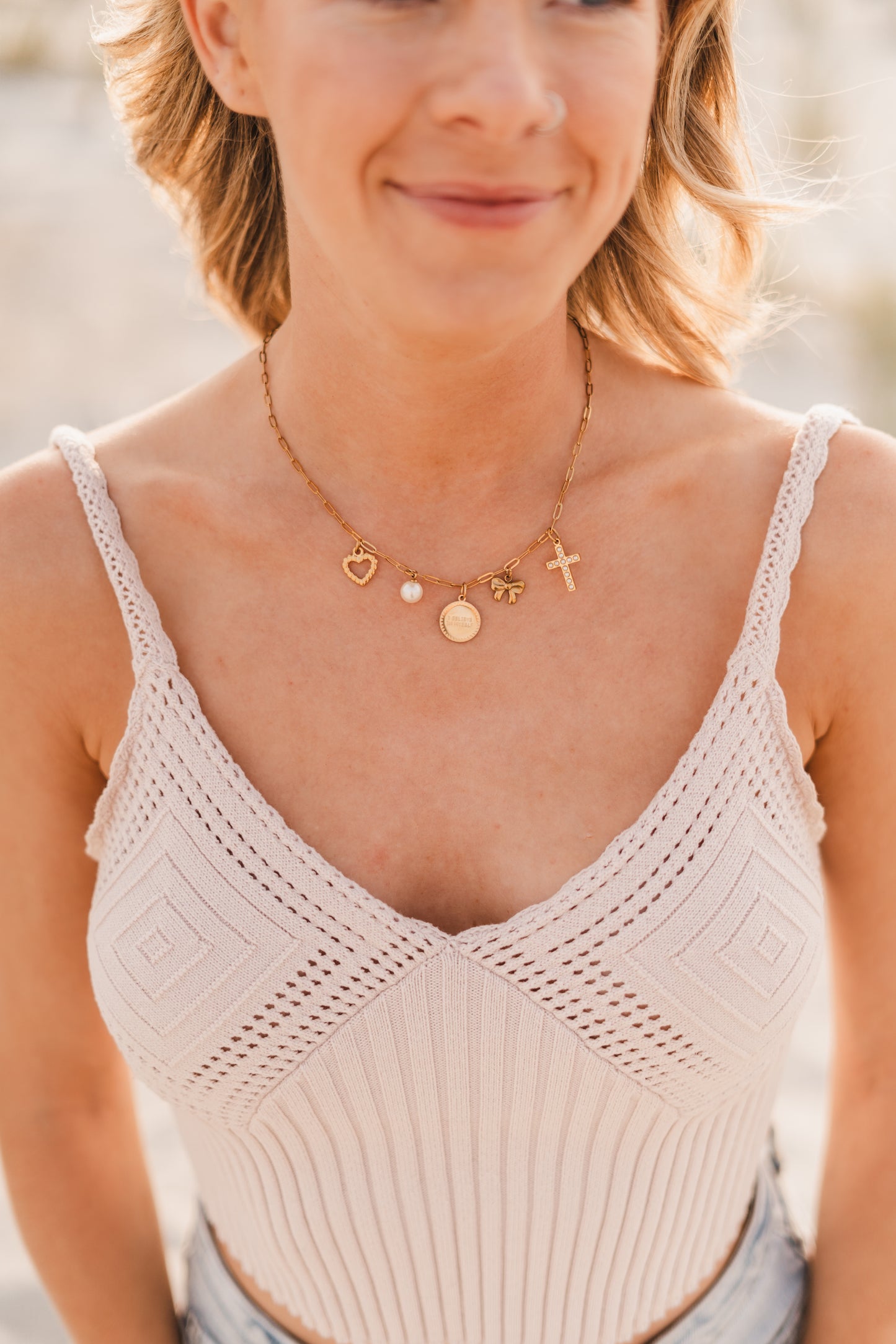 Justine | Waterproof Charm Necklace