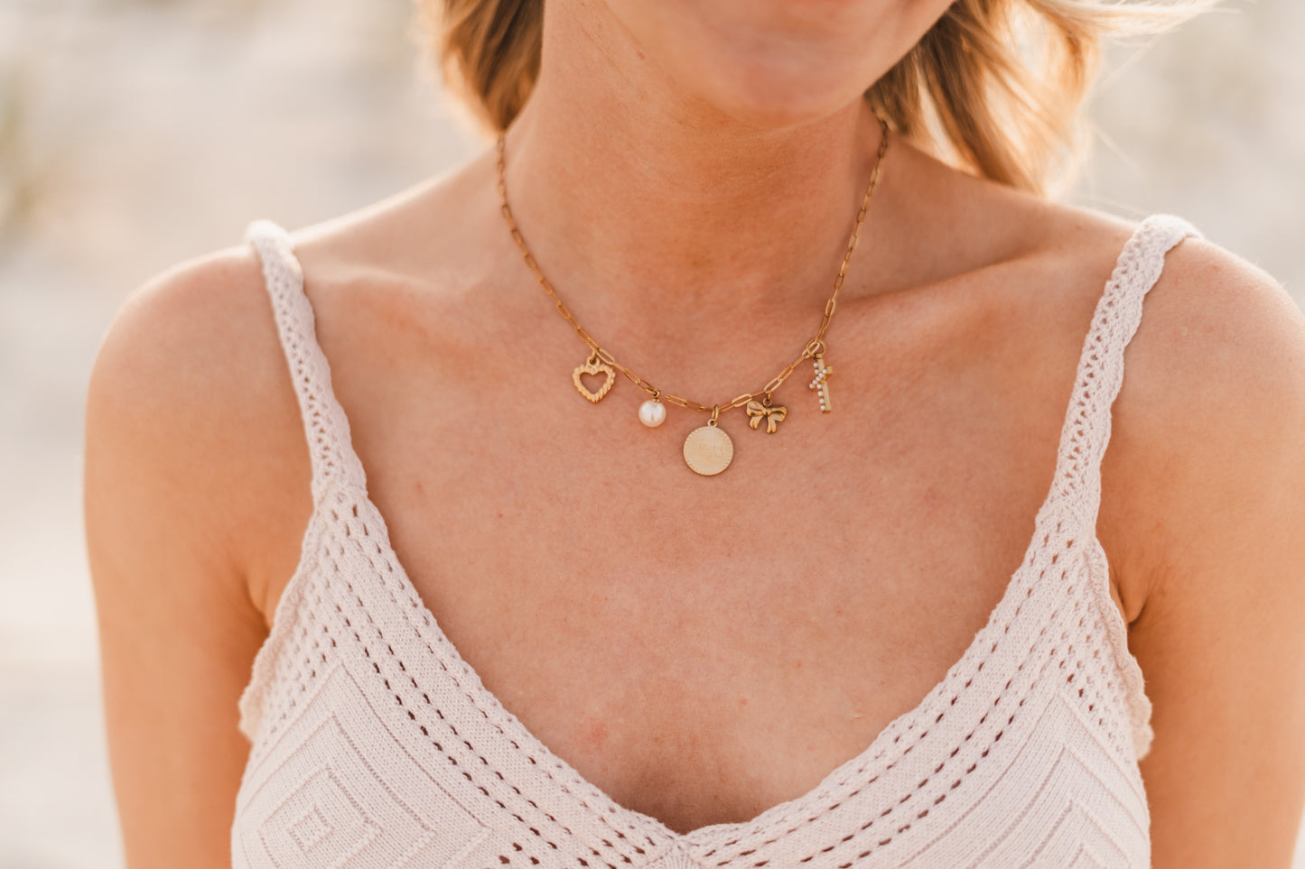 Justine | Waterproof Charm Necklace