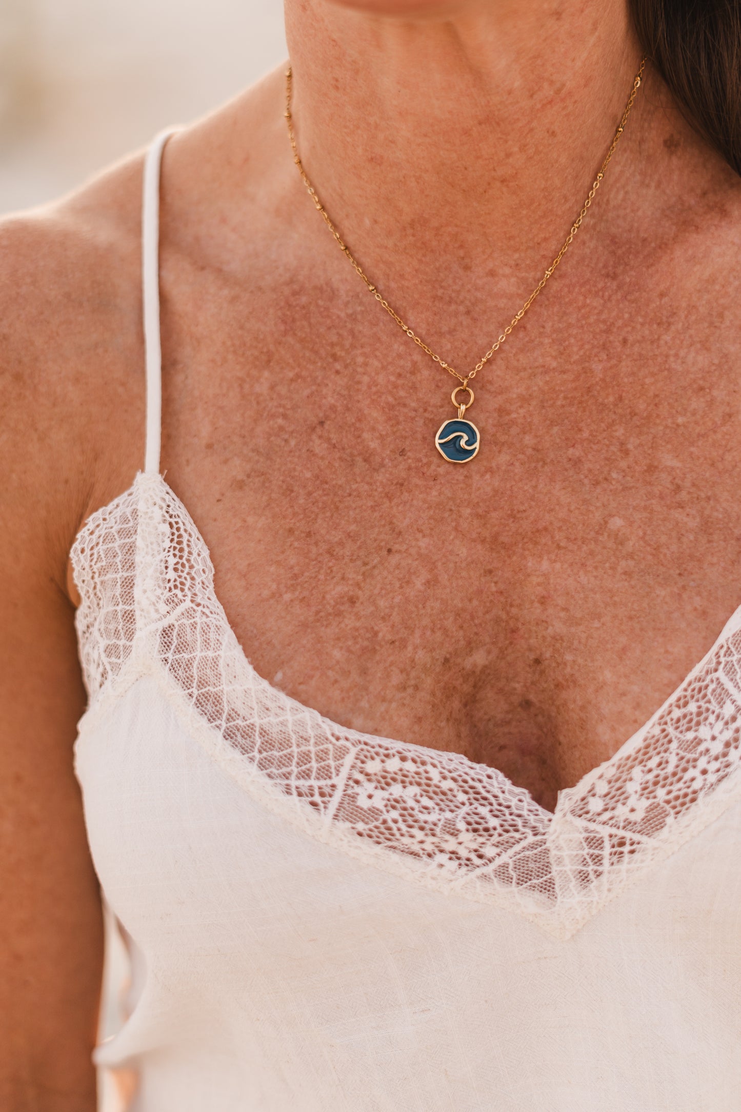Maren | Waterproof Wave Necklace