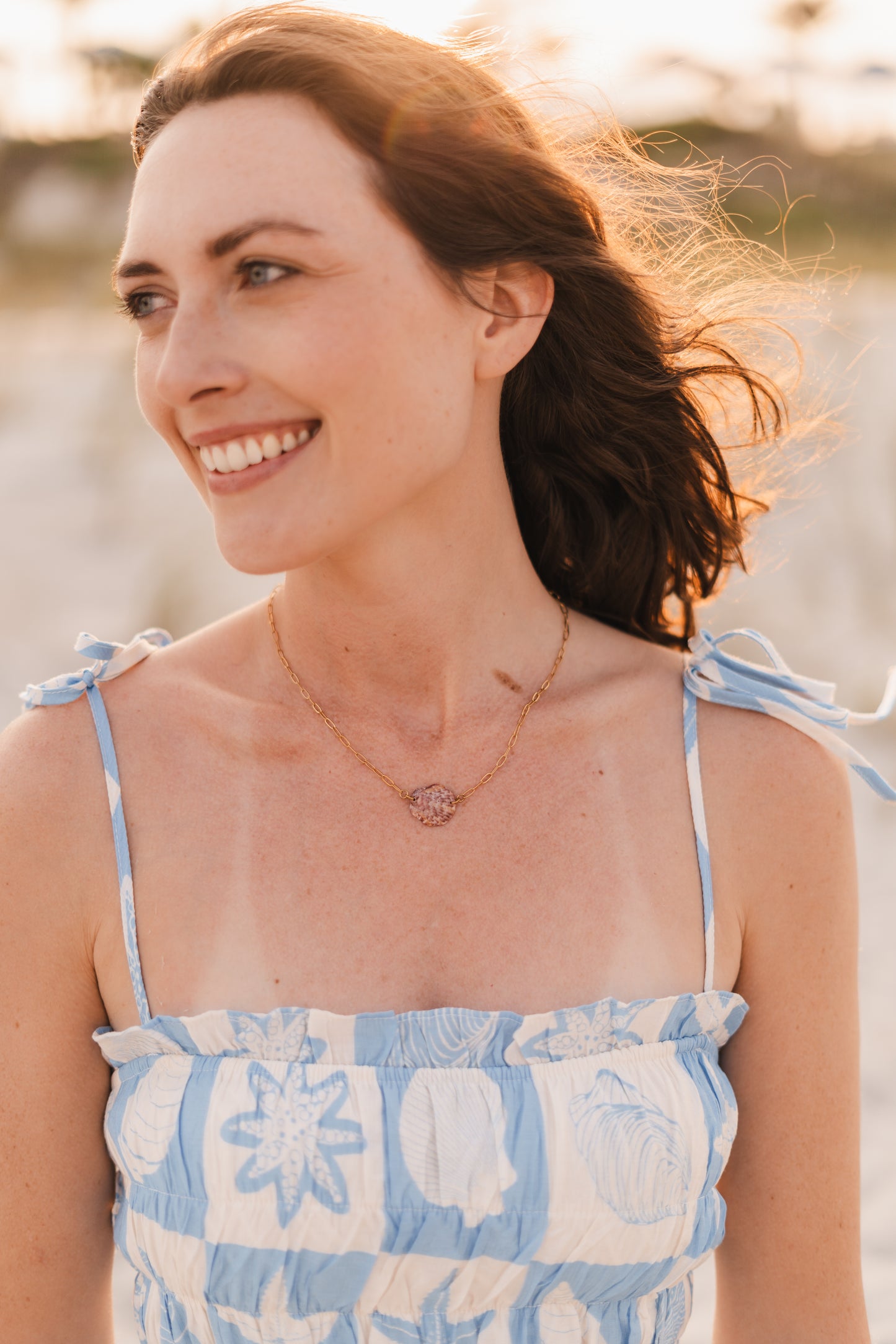 Alana | Waterproof Sea Shell Necklace