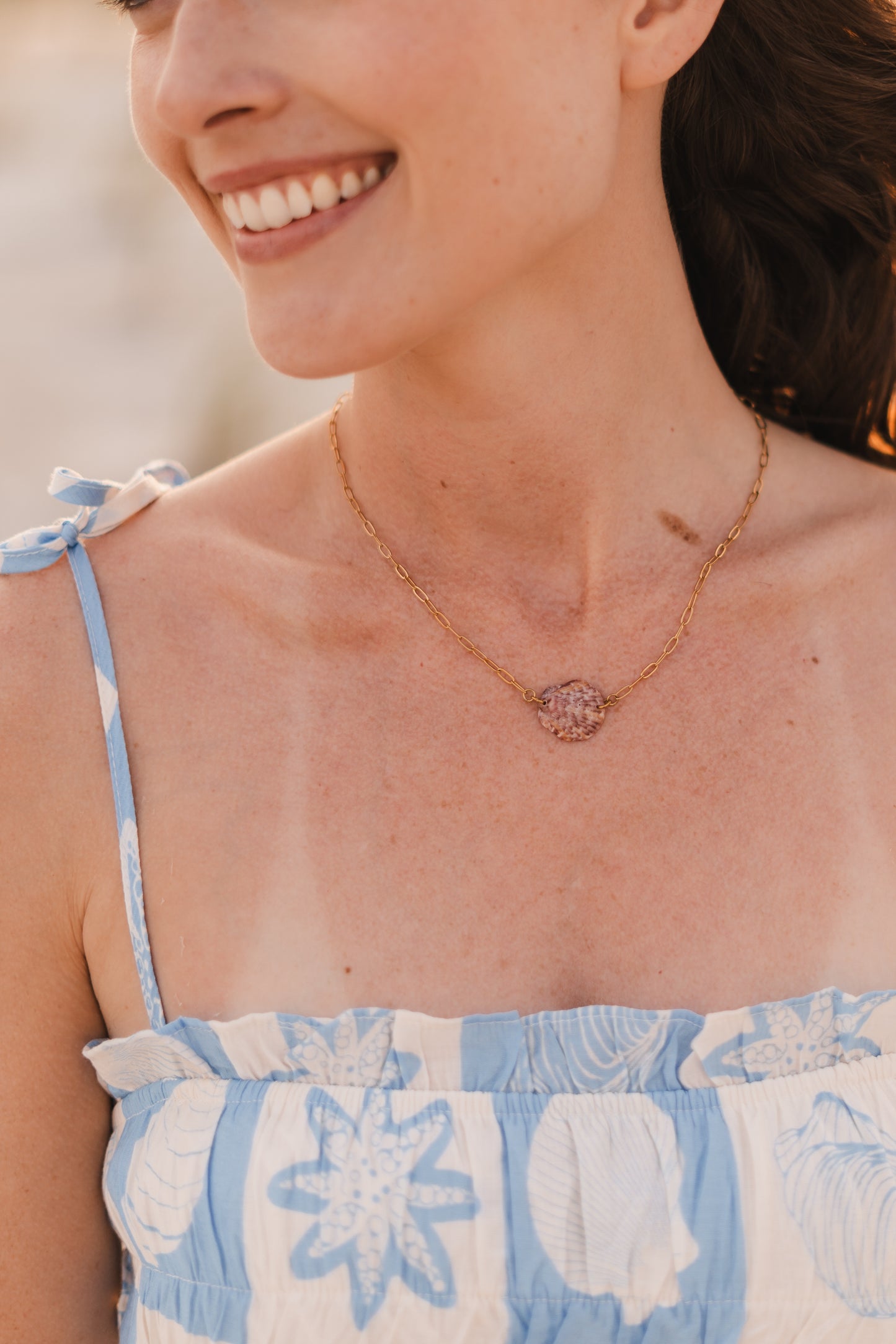 Alana | Waterproof Sea Shell Necklace