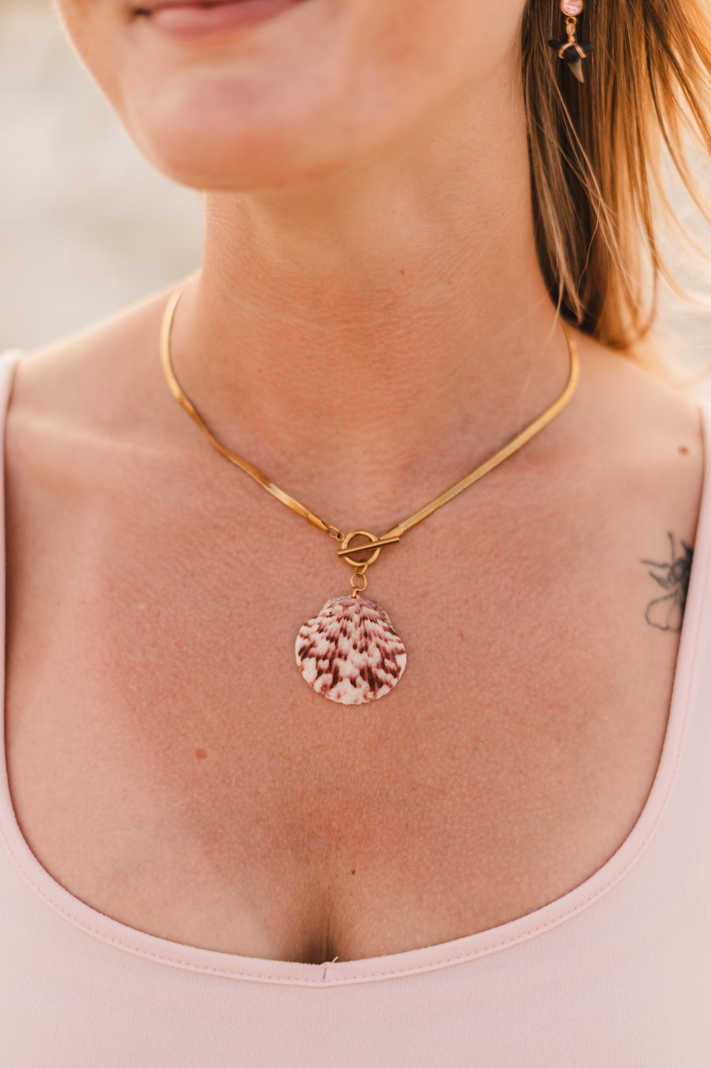 Clementine | Waterproof Sea Shell Necklace