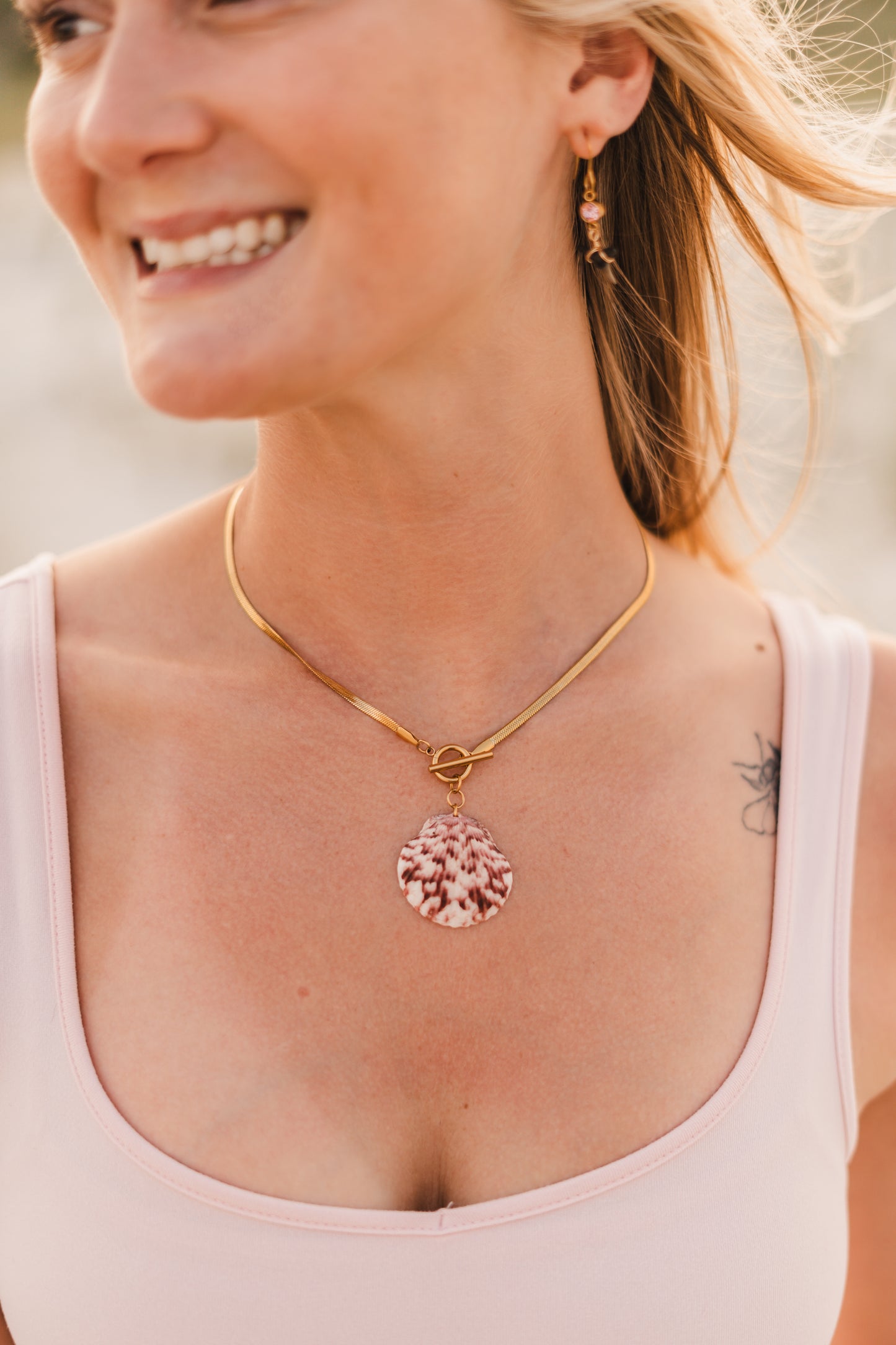Clementine | Waterproof Sea Shell Necklace