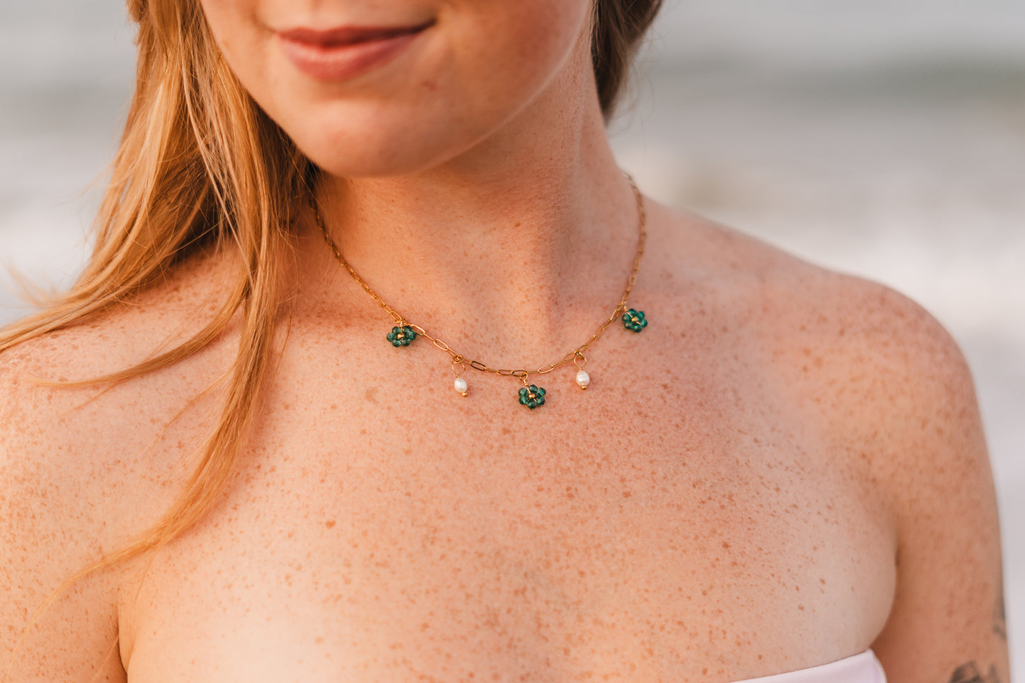 Elizabeth | Waterproof Flower Necklace