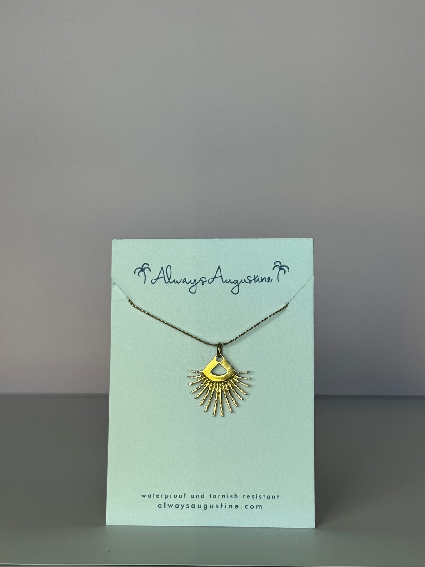 Triangle Sunburst Necklace