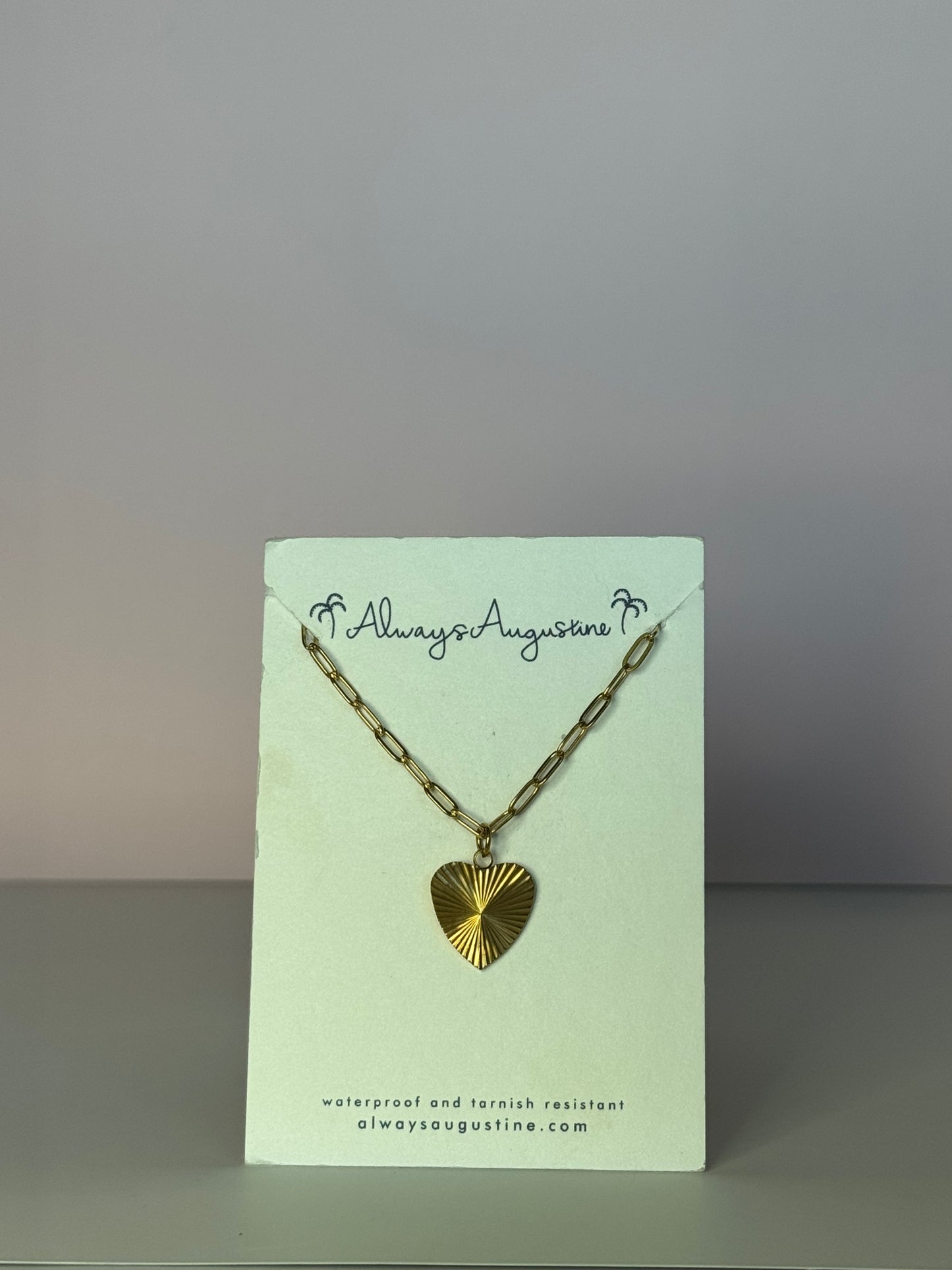 Sunburst Heart Necklace
