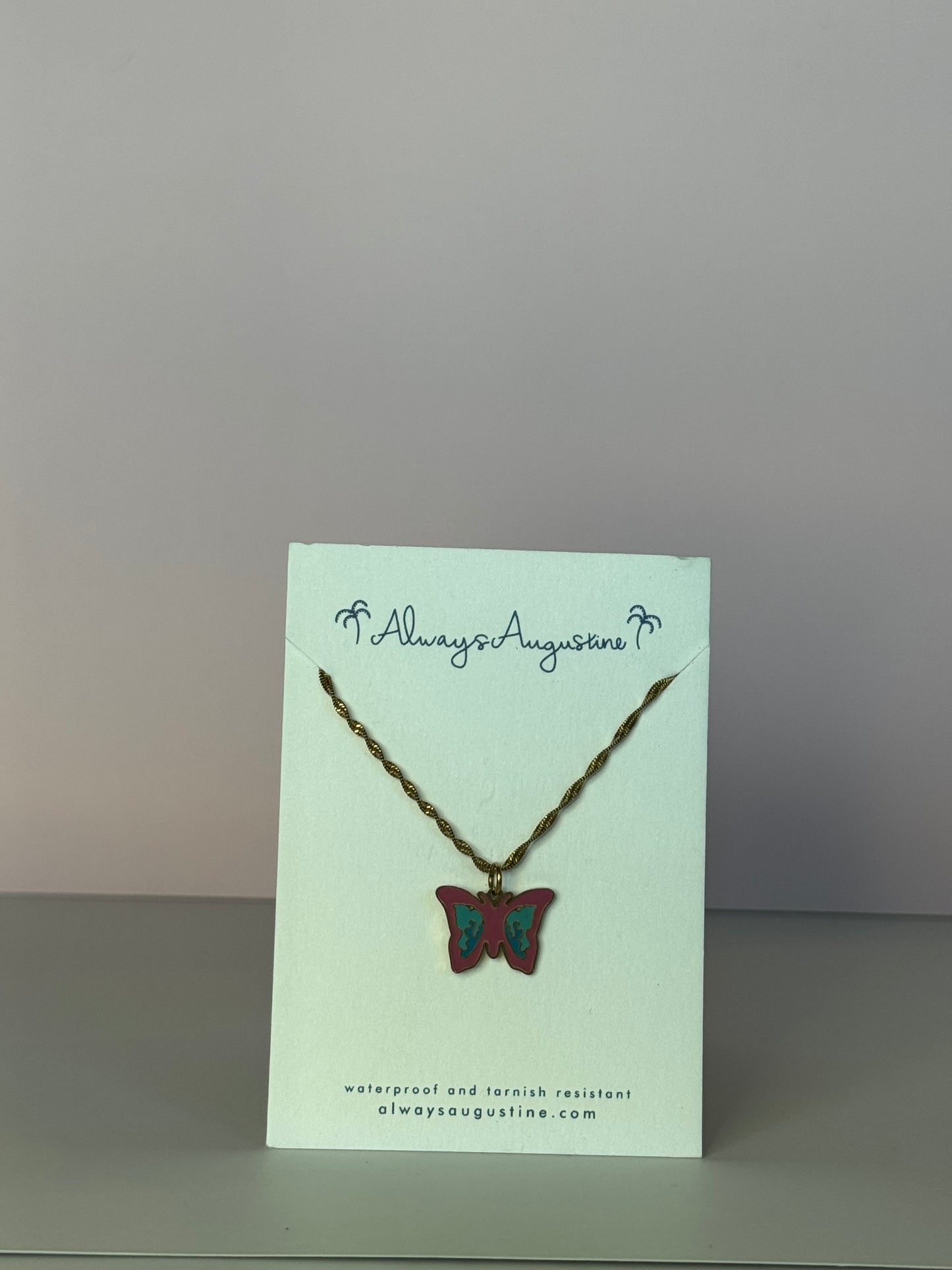 Colorful Butterfly Necklace