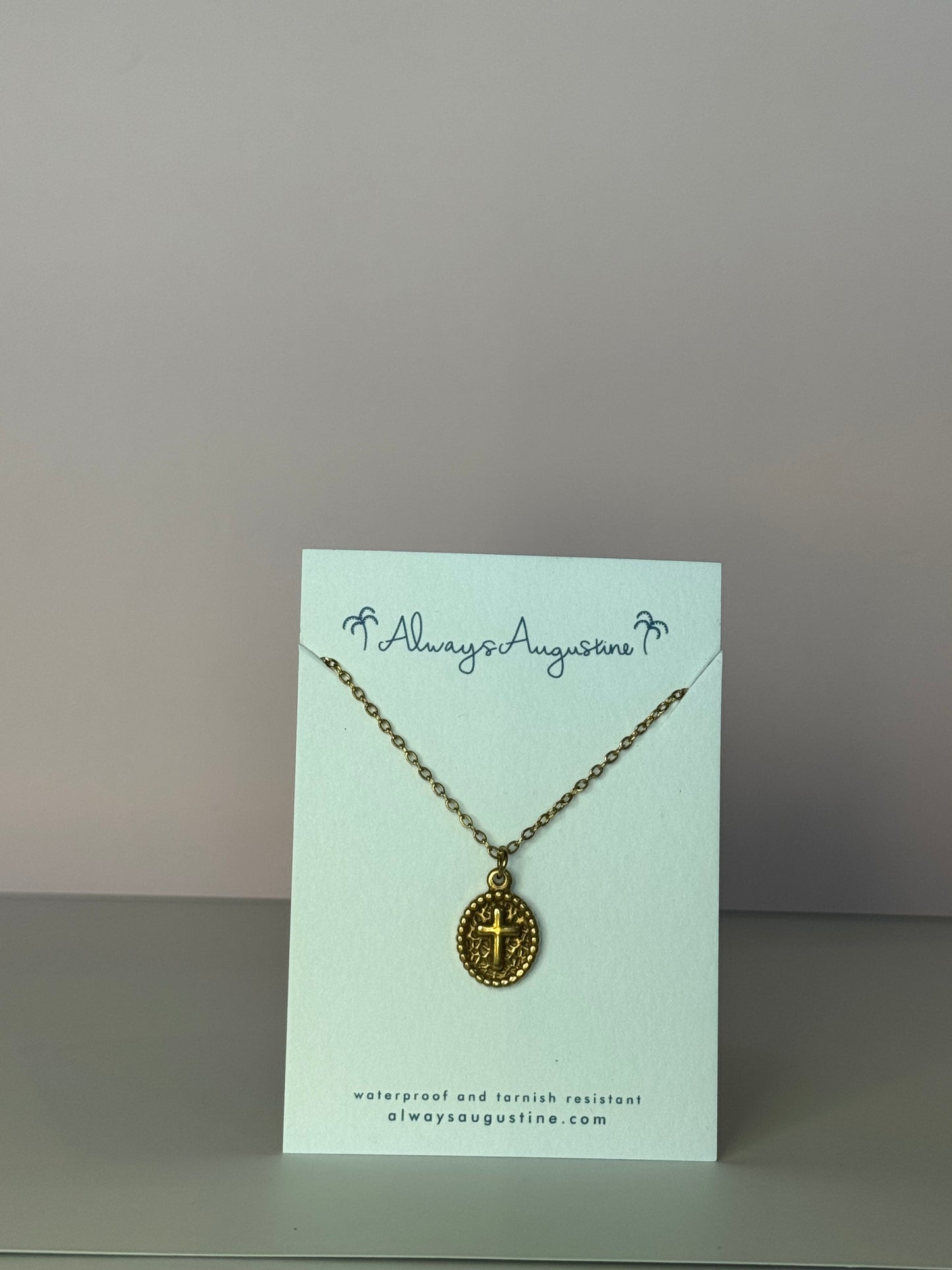 Ellen Medallion Cross Necklace