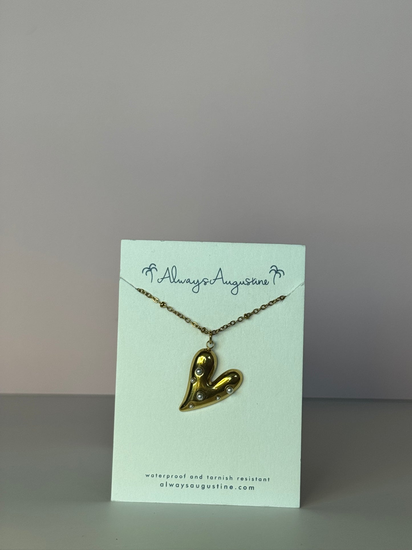 Pearl Heart Necklace