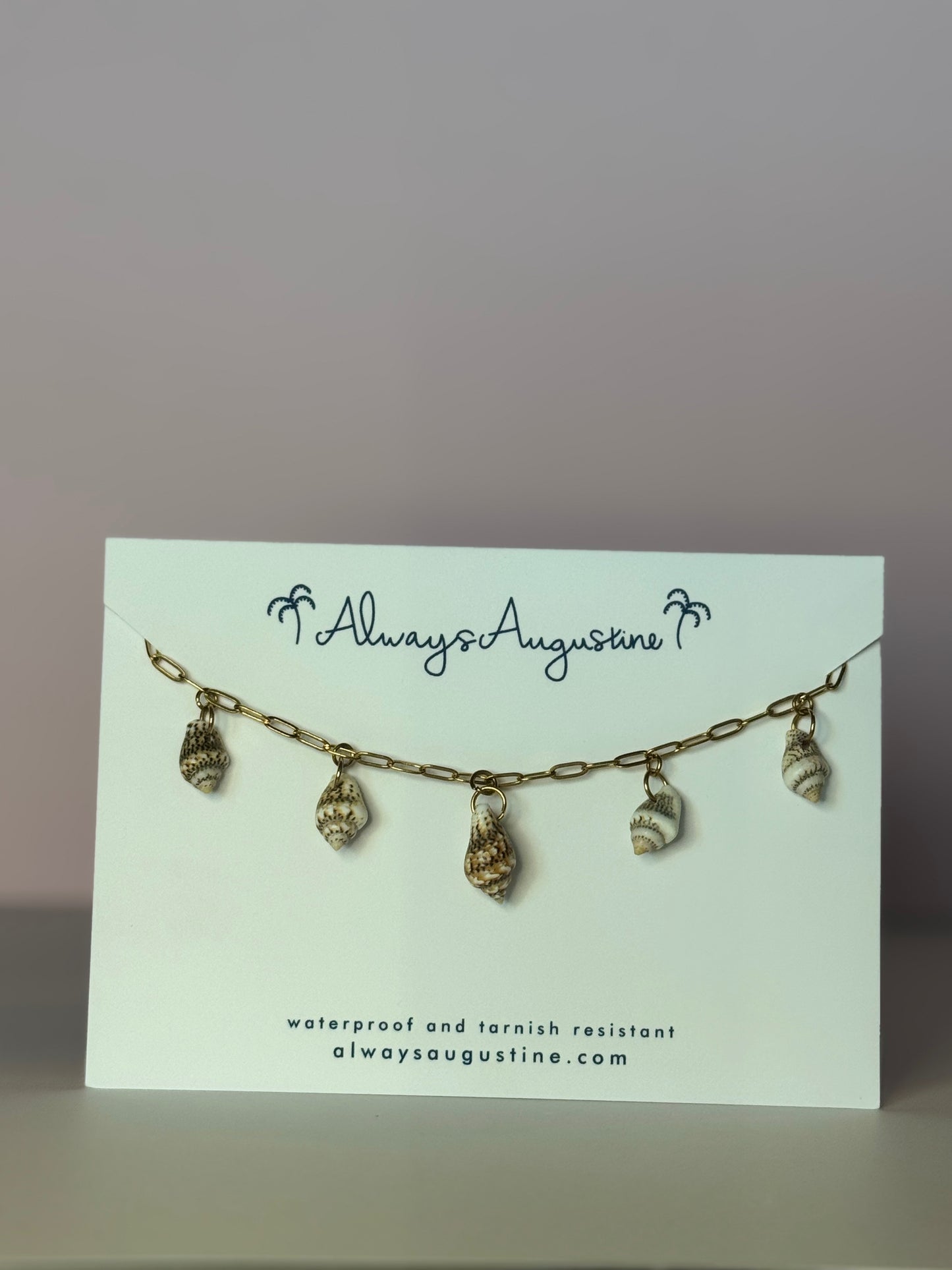 Mini Conch Shell Charm Necklace