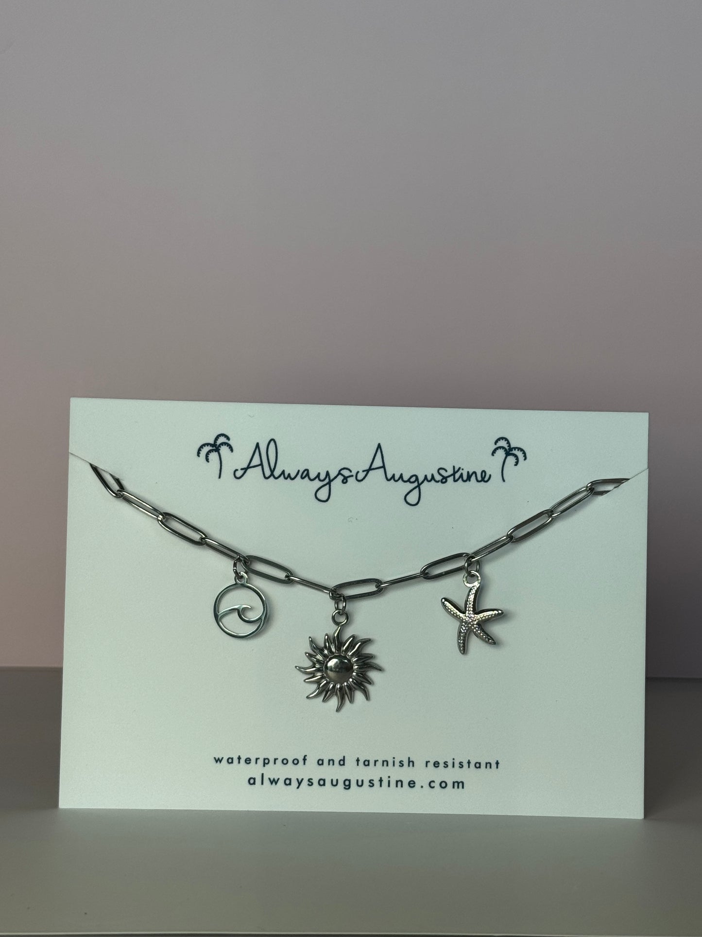 Stainless Steel Premade Charm Necklace (3)