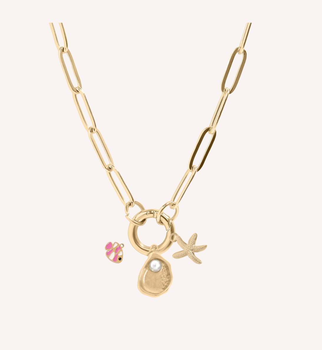 Sea Life Keeper Necklace | Waterproof Carabiner Charm Necklace