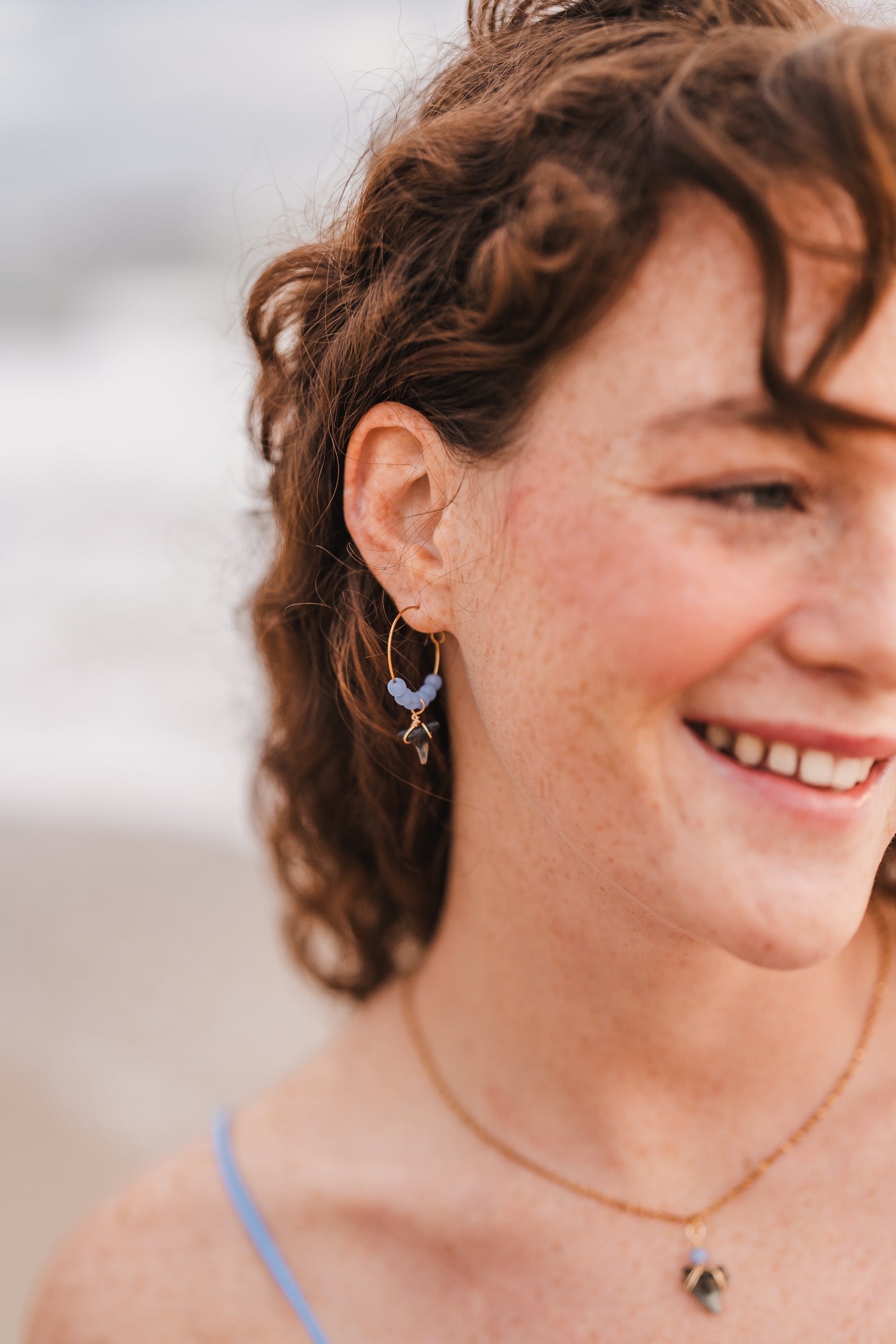 Lunas Earrings | Real Shark Tooth Jewelry - Always Augustine