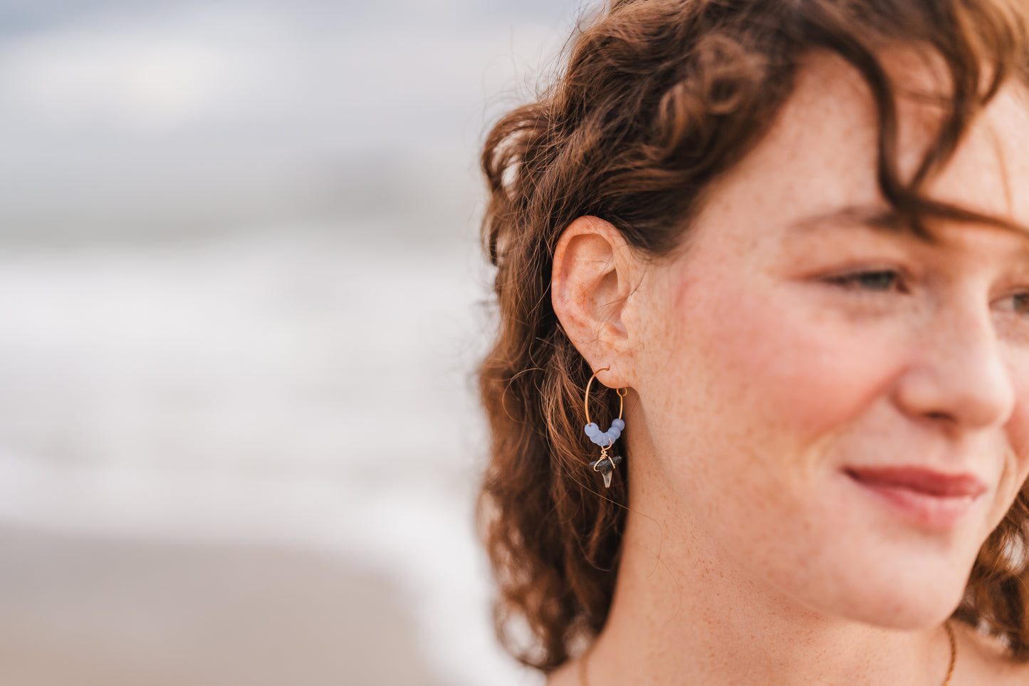 Lunas Earrings | Real Shark Tooth Jewelry - Always Augustine
