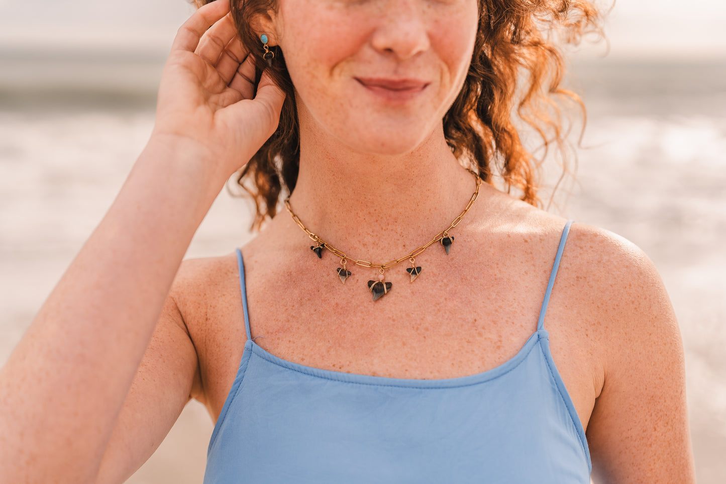 Amara | Waterproof Shark Tooth Jewelry -- Always Augustine
