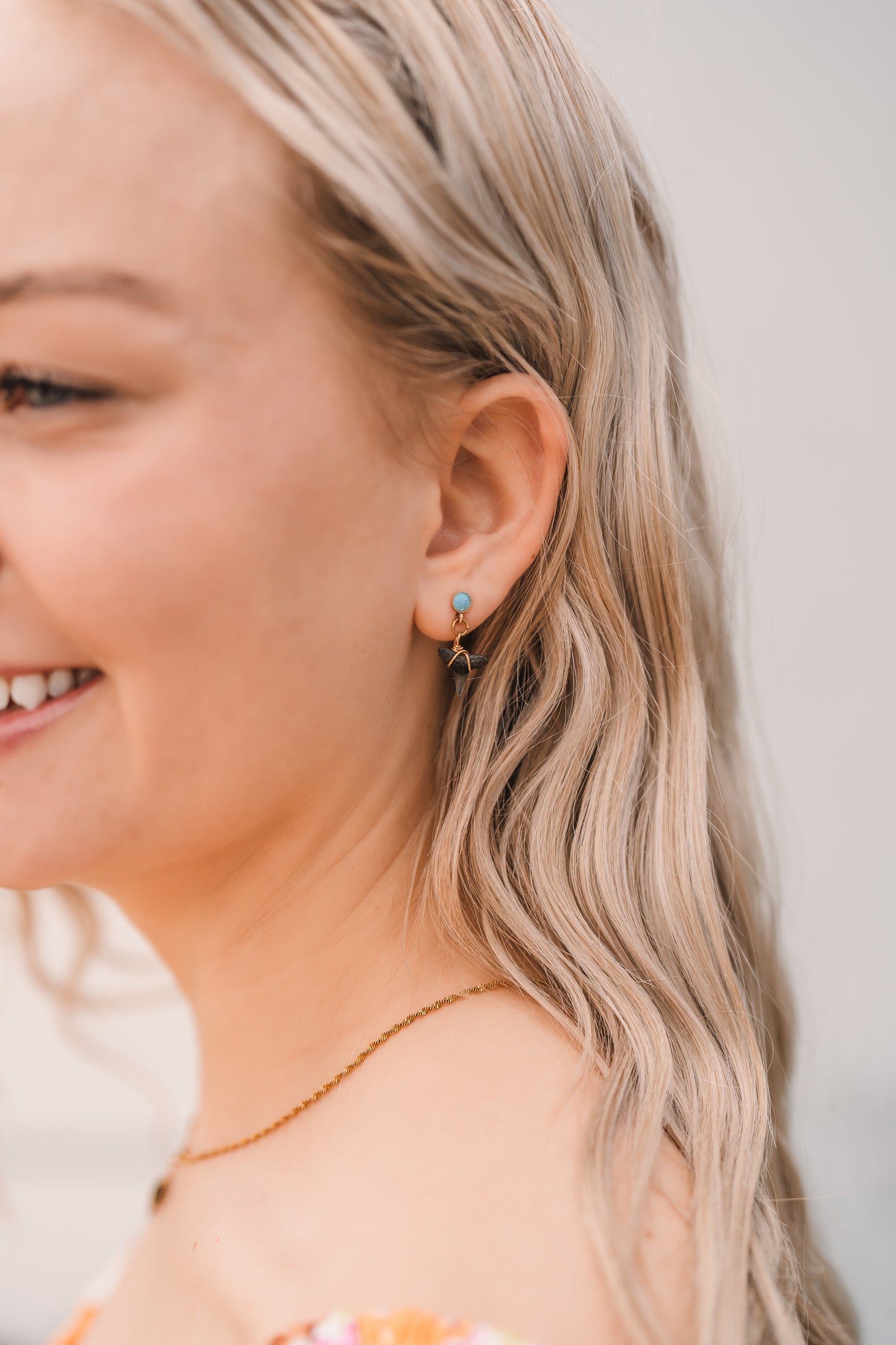 Aguas Earrings | Real Shark Tooth Jewelry - Always Augustine