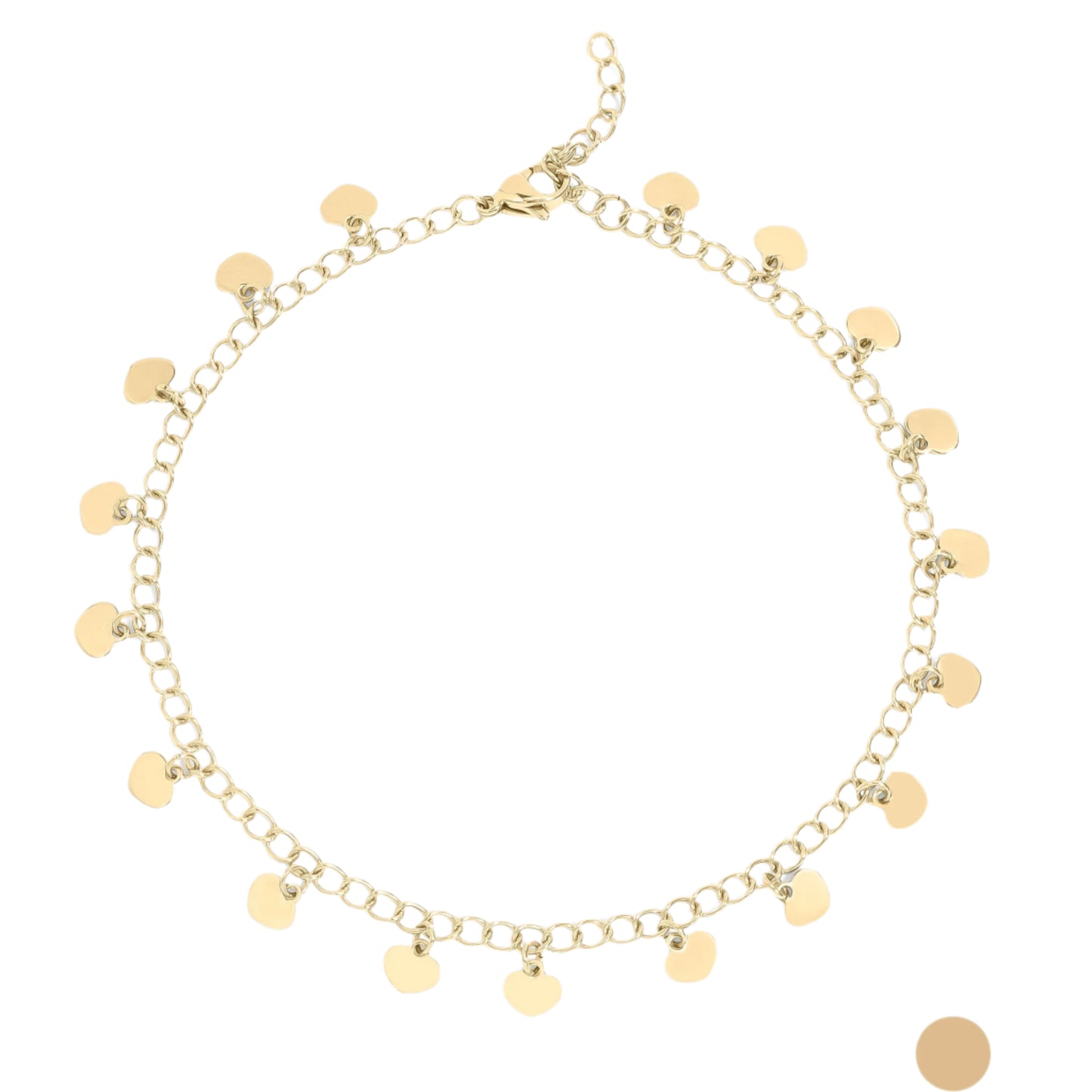 Cara | Waterproof Dangle Hearts Anklet