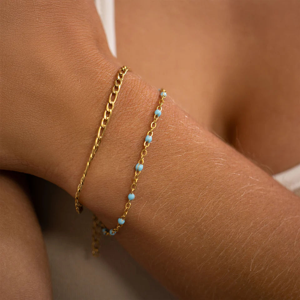 Lana | Waterproof Beaded Chain Bracelet