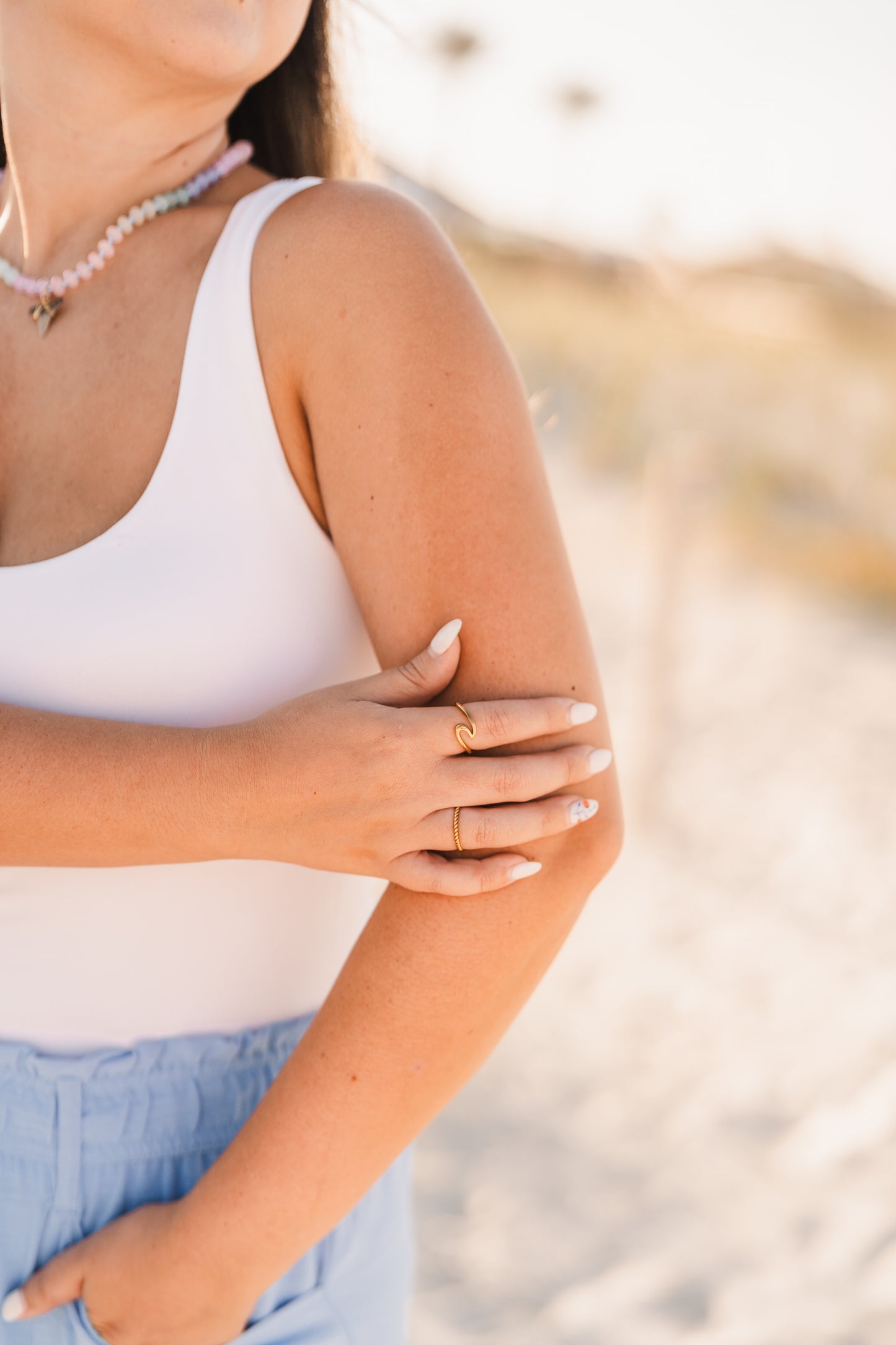 Anna | Waterproof Wave Ring