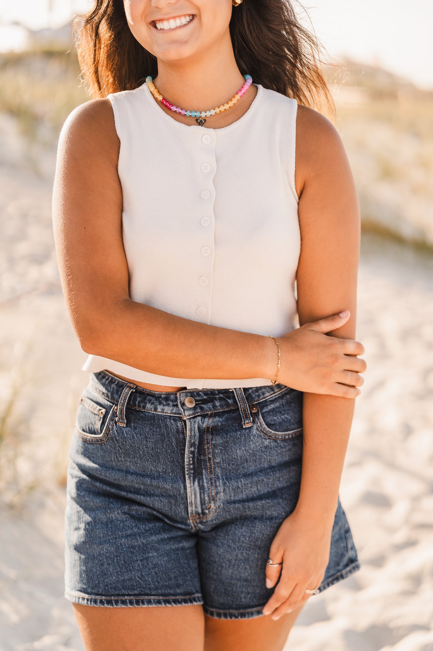 Esperanza | Waterproof Dainty Cross Bracelet