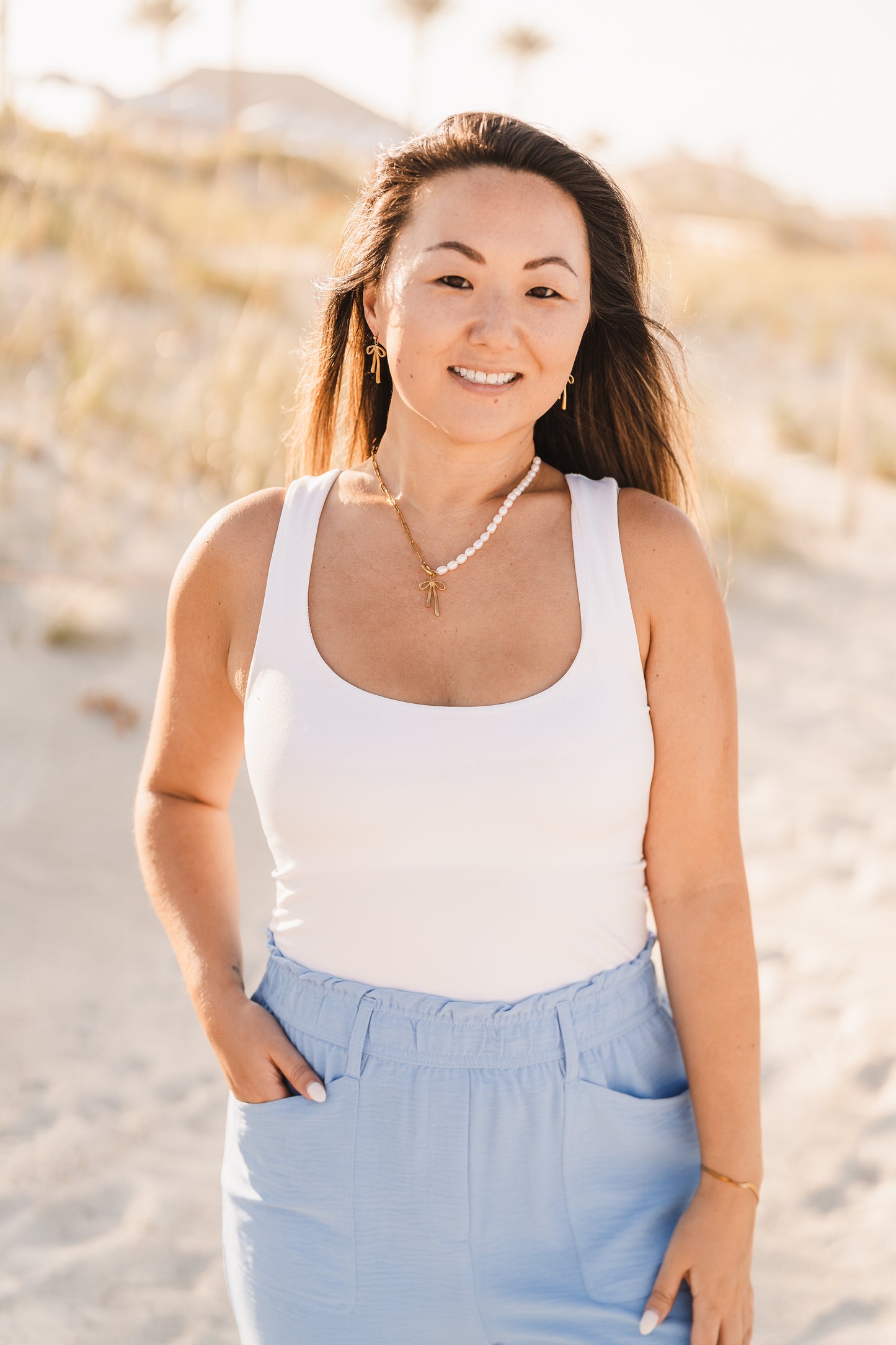 Maggie | Waterproof Split Chain Charm Keeper Necklace