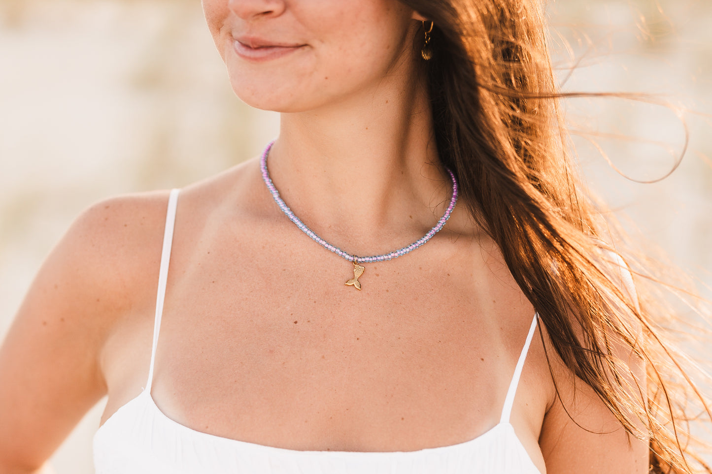Melody | Waterproof Beaded Mermaid Necklace