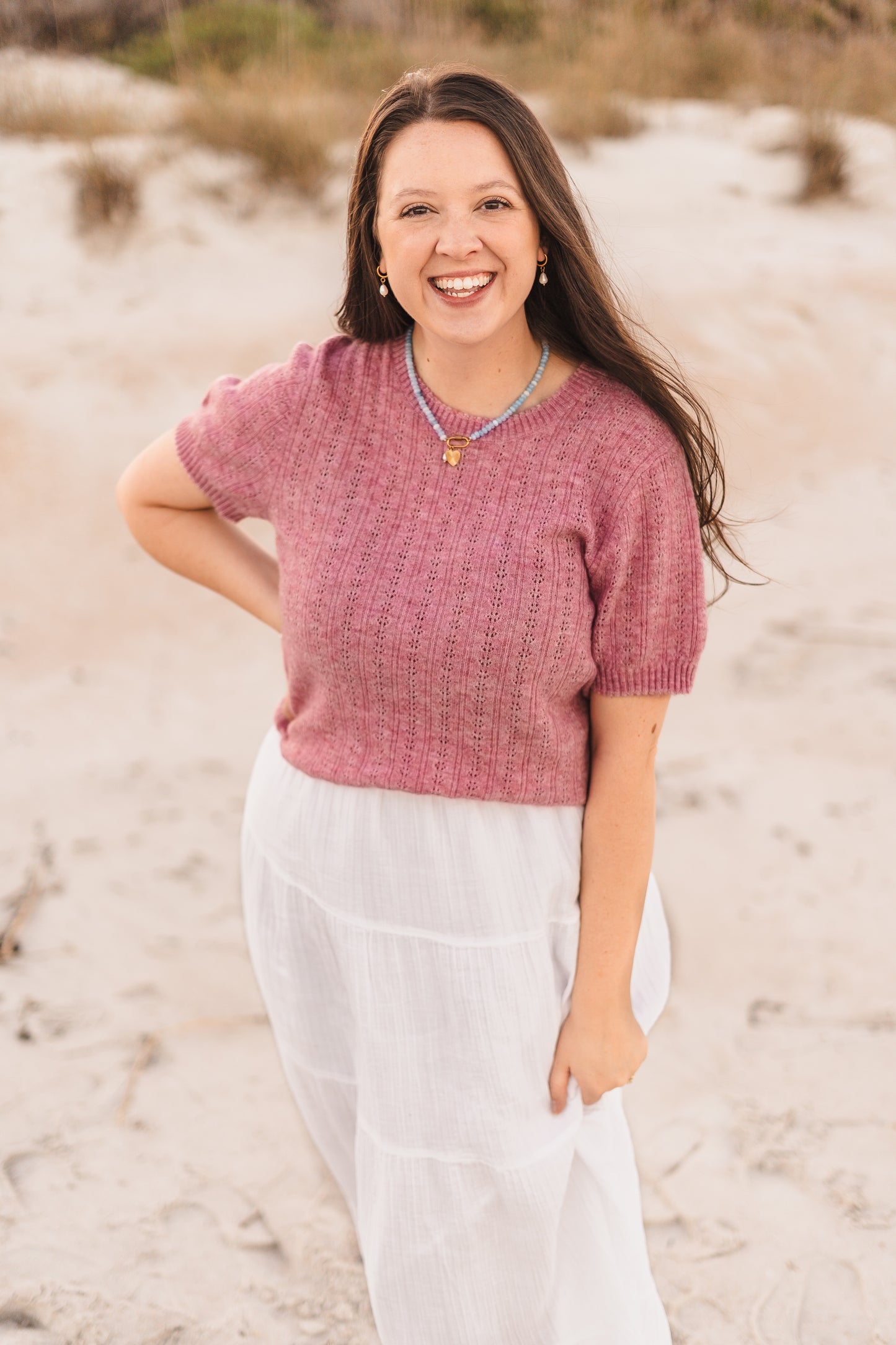 Myla - Beaded Charm Keeper Necklace - Always Augustine Birthday Collection