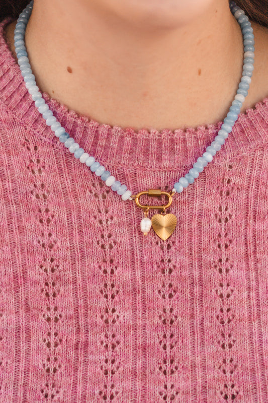 Myla - Beaded Charm Keeper Necklace - Always Augustine Birthday Collection