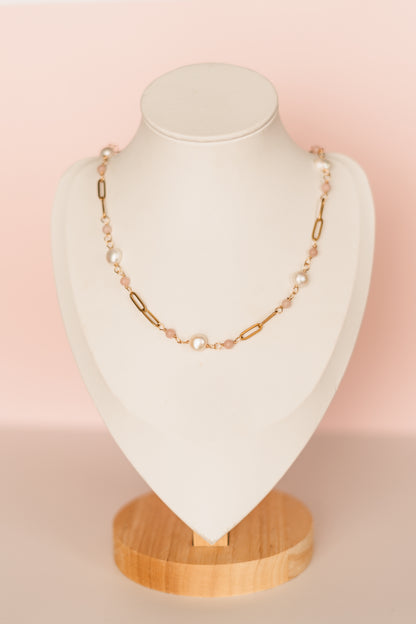 Lola - Pearl Link Necklace - Always Augustine Birthday Collection