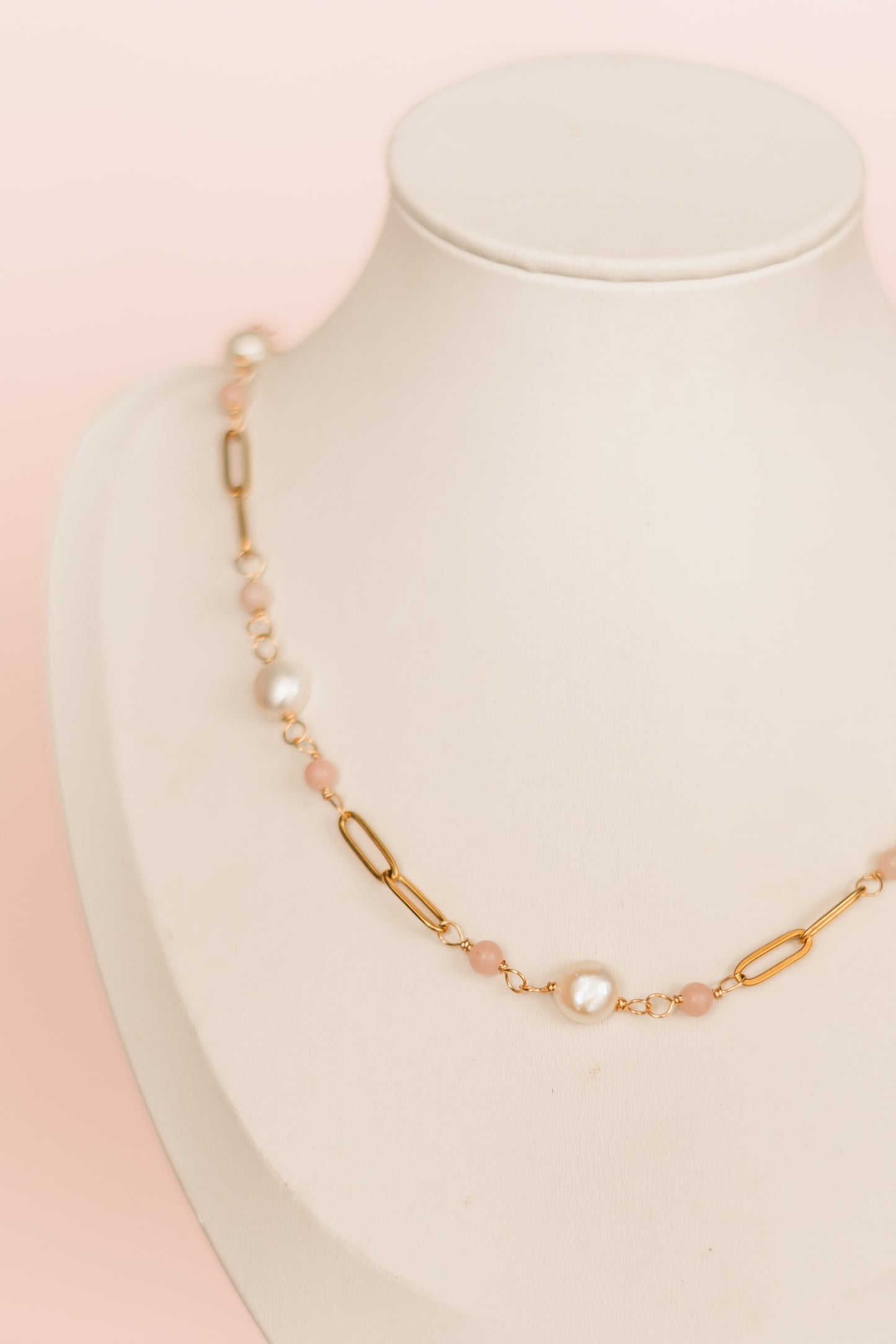 Lola - Pearl Link Necklace - Always Augustine Birthday Collection