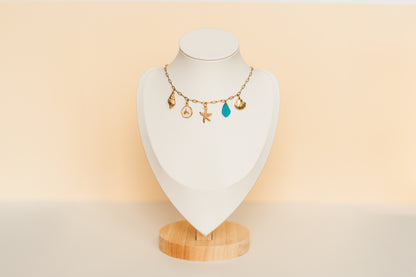 Isla | Waterproof Ocean Inspired Charm Necklace