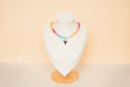 Auggie | Beaded Shark Tooth Necklace