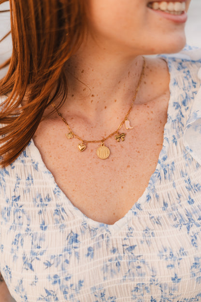 Dolly | Waterproof Coastal Cowgirl Charm Necklace