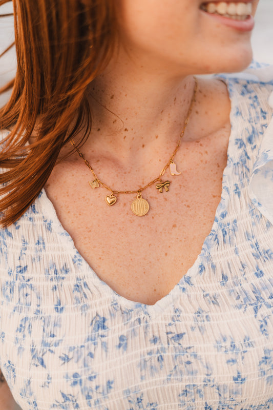 Dolly | Waterproof Coastal Cowgirl Charm Necklace