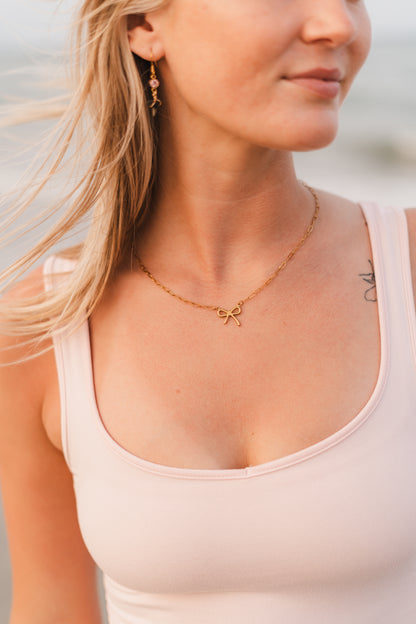 Joanna | Waterproof Bow Necklace