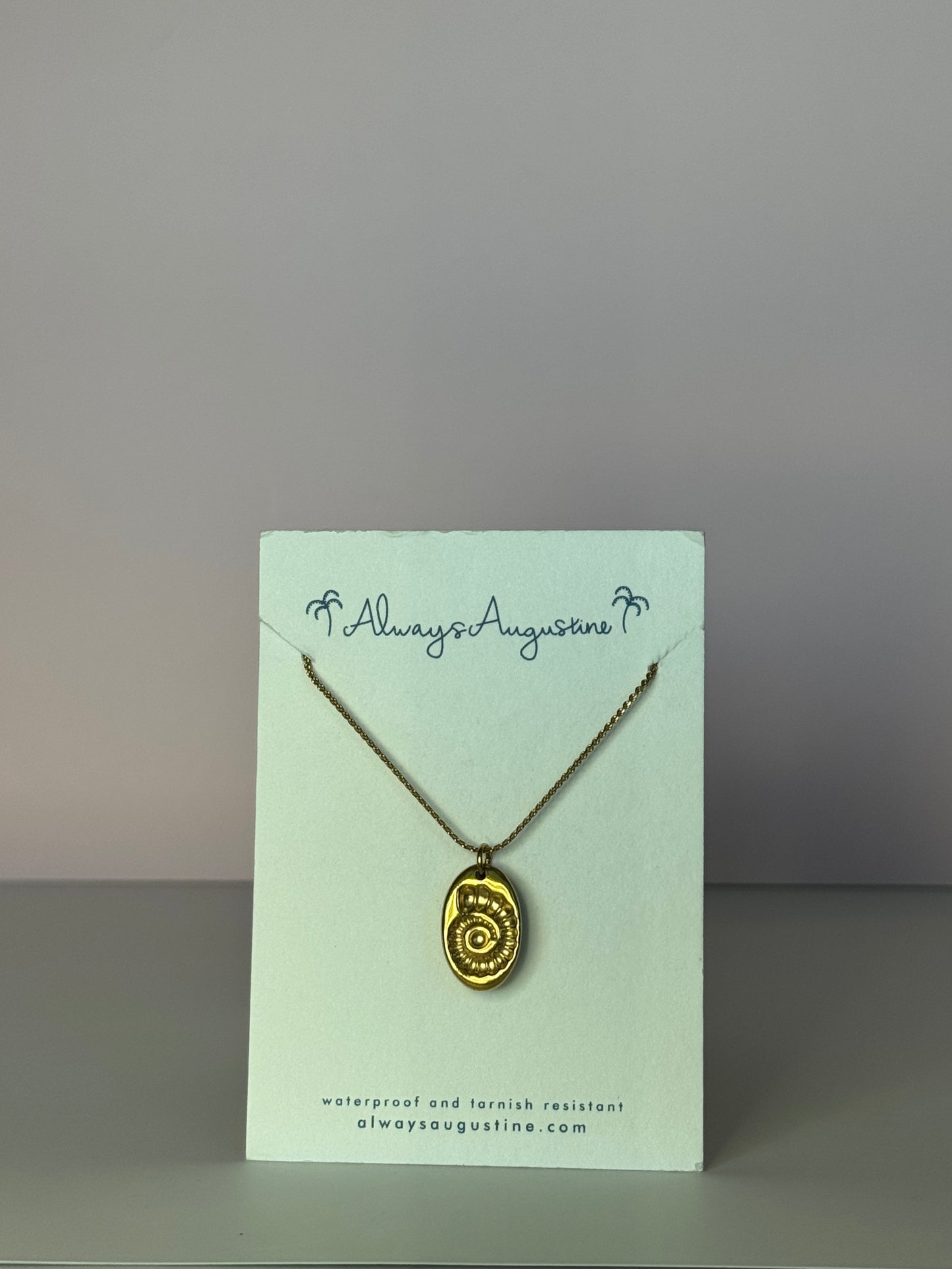 Nautilus Fossil Indent Pendant