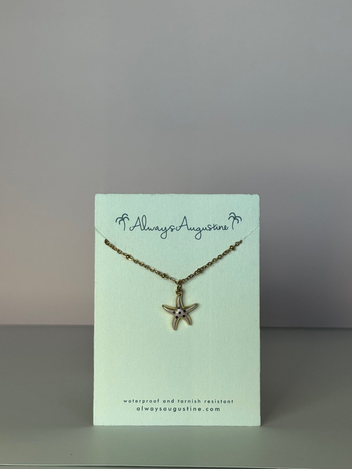 Pink Starfish Necklace