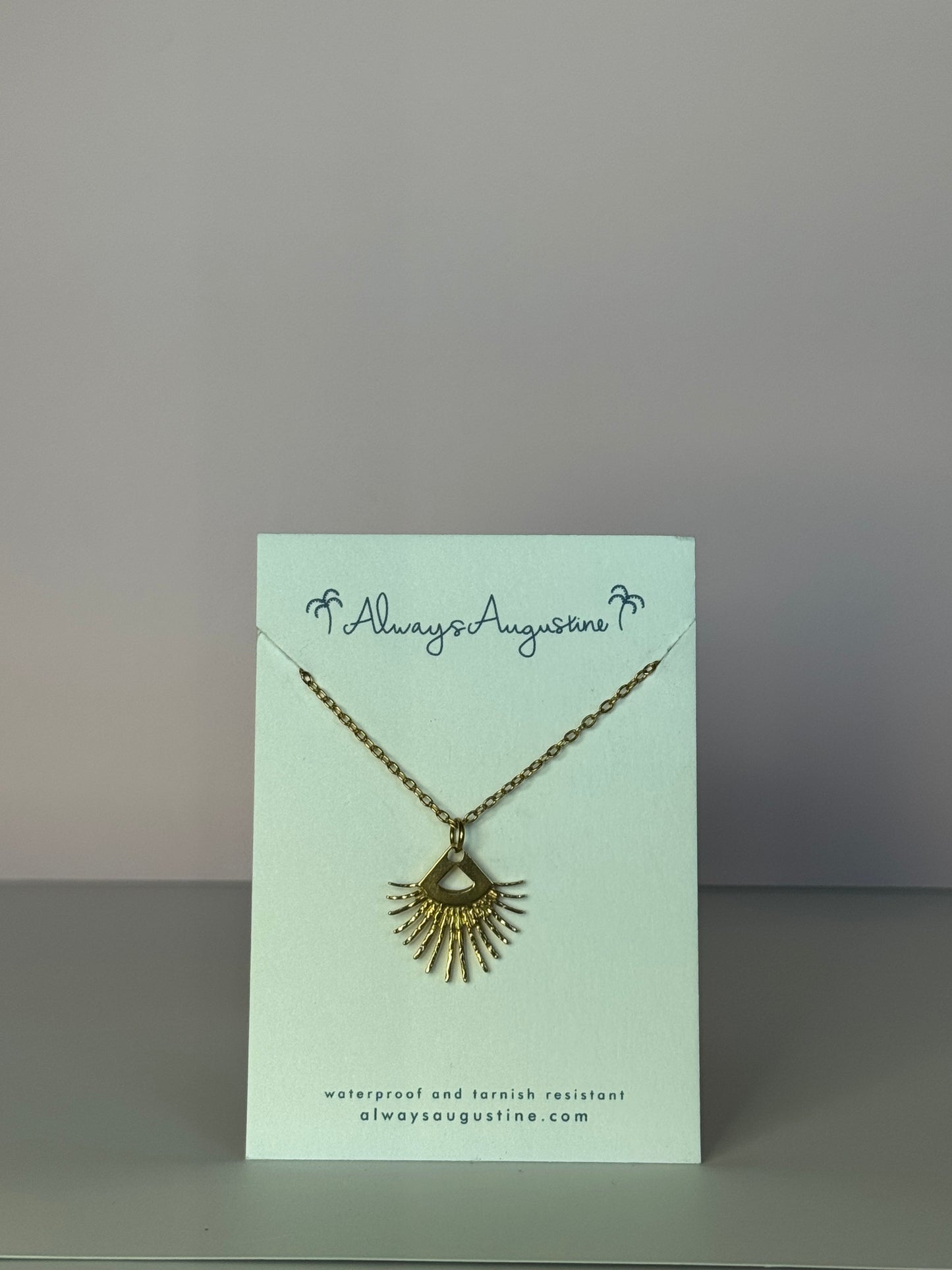 Triangle Sunburst Necklace (B)