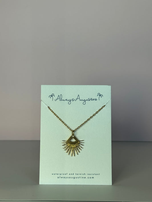 Triangle Sunburst Necklace (B)