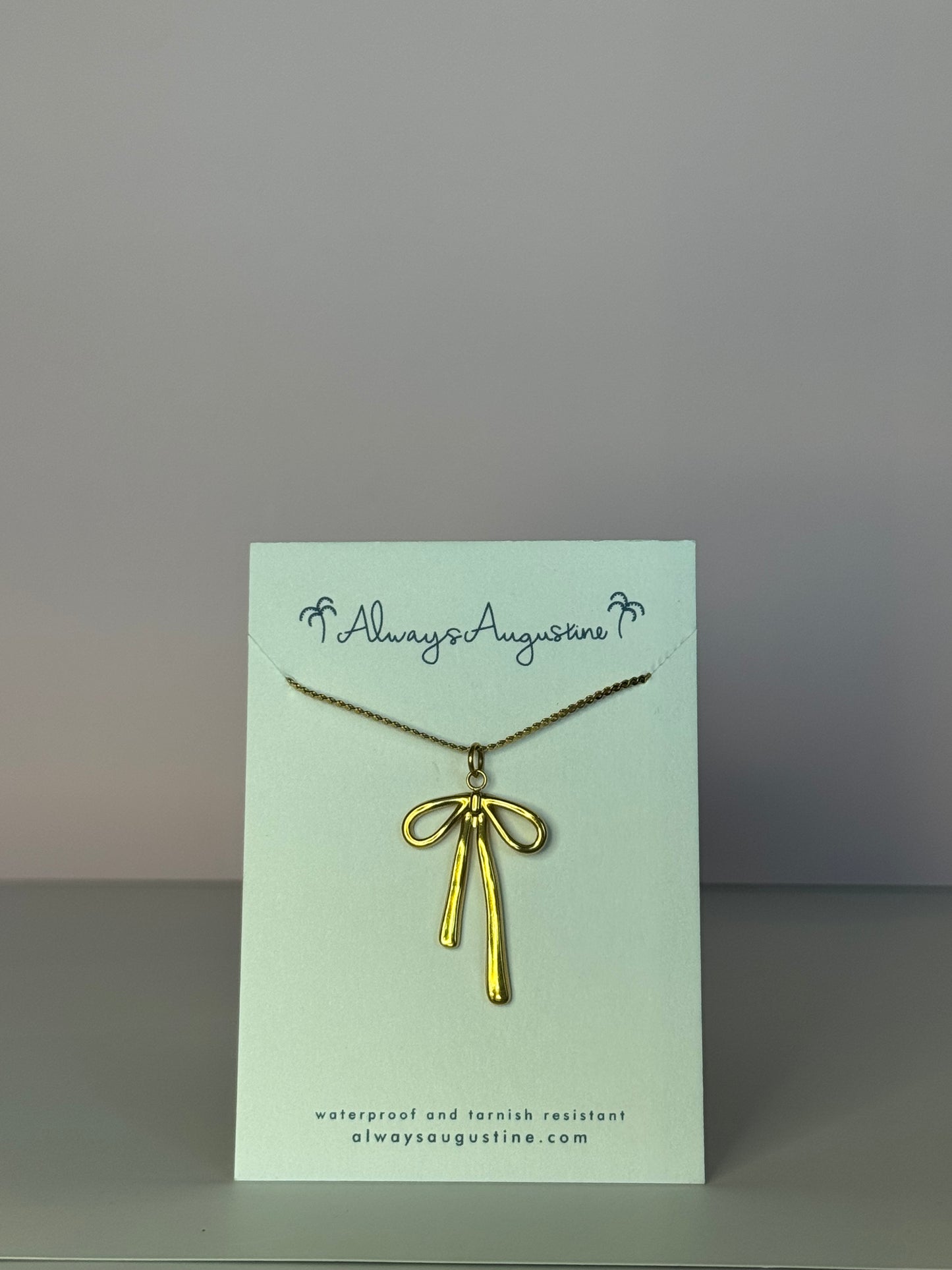 Droopy Bow Necklace