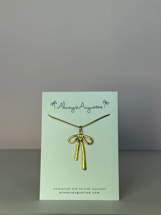 Droopy Bow Necklace
