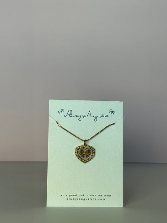 Rose Bow Necklace