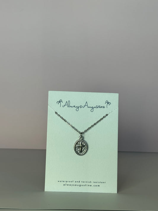 Stainless Steel Cross Pendant Necklace
