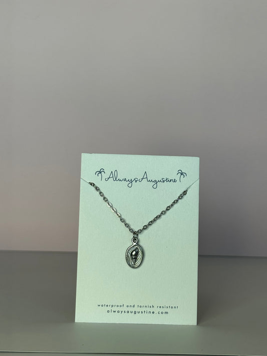 Stainless Steel Conch Pendant Necklace