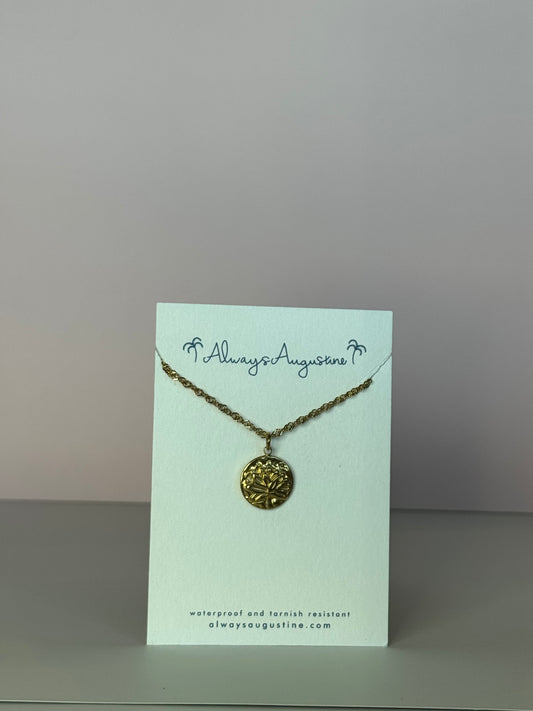 Magnolia Flower Necklace